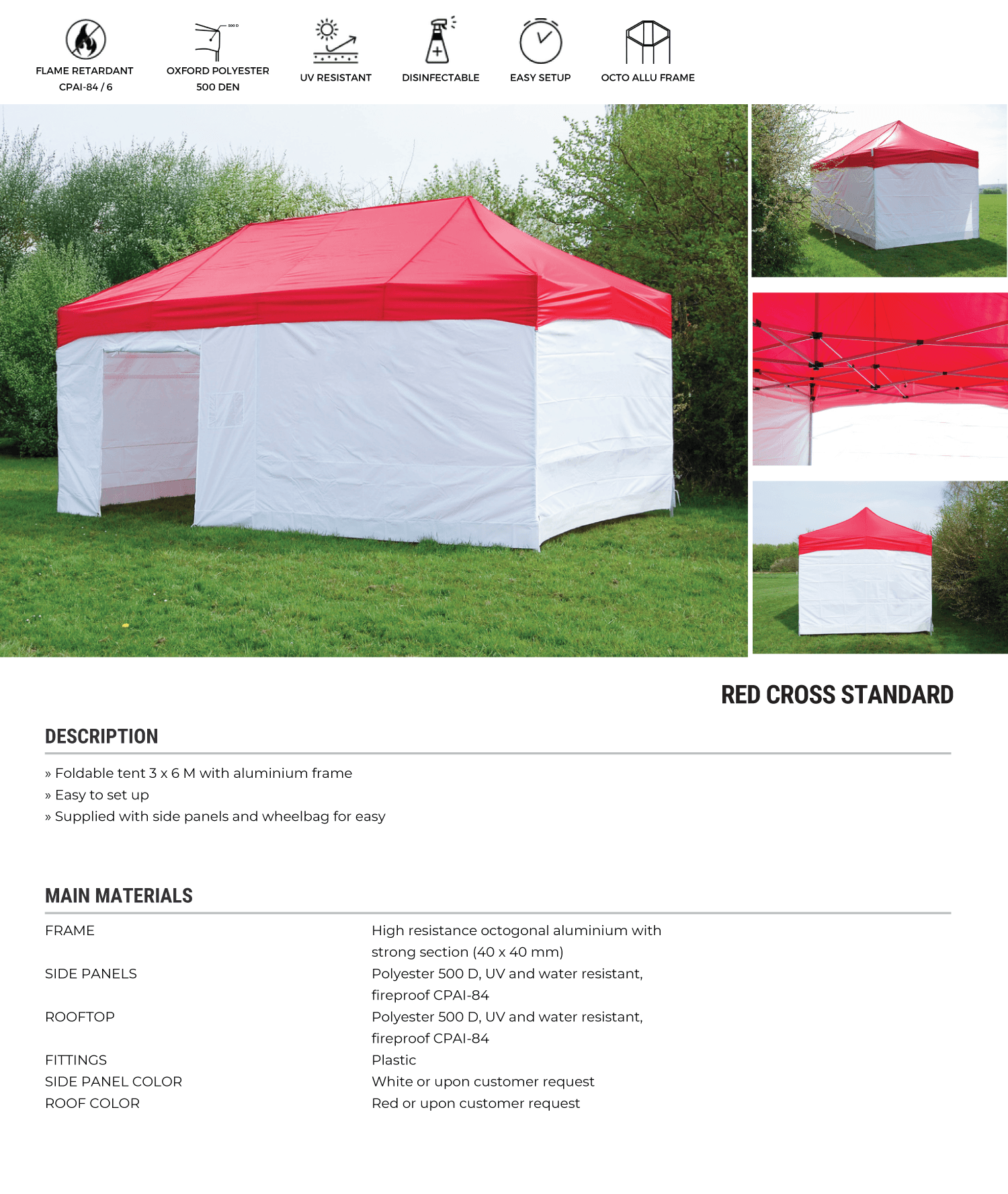Canopy Tent 3x6 M With Side Panels 1 1