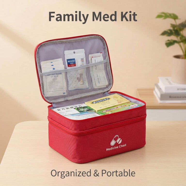Double Layer Family Medicine Organizer Bag (1)