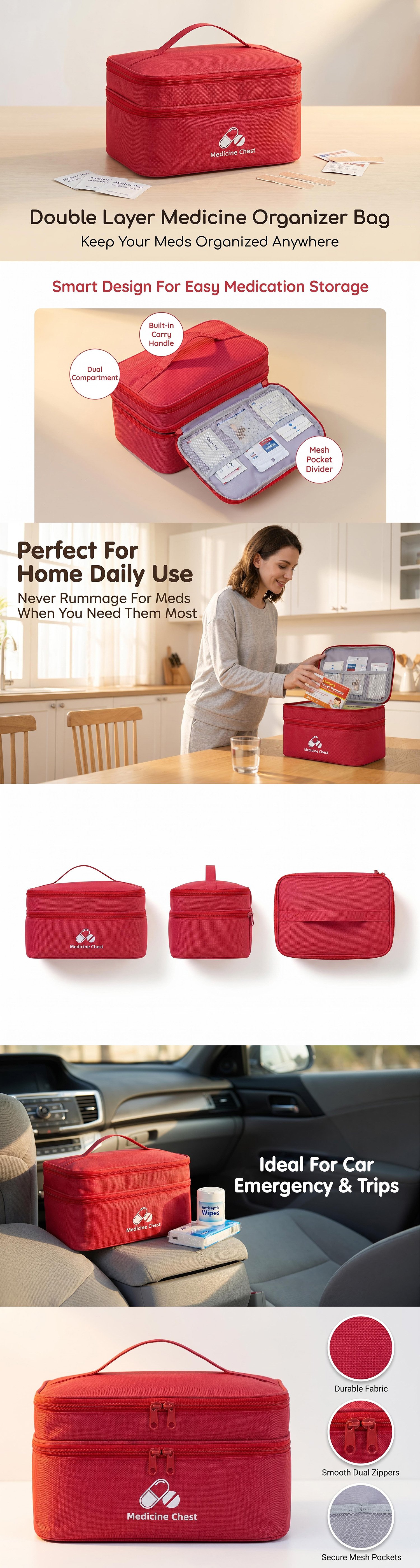 Double Layer Family Medicine Organizer Bag (8)