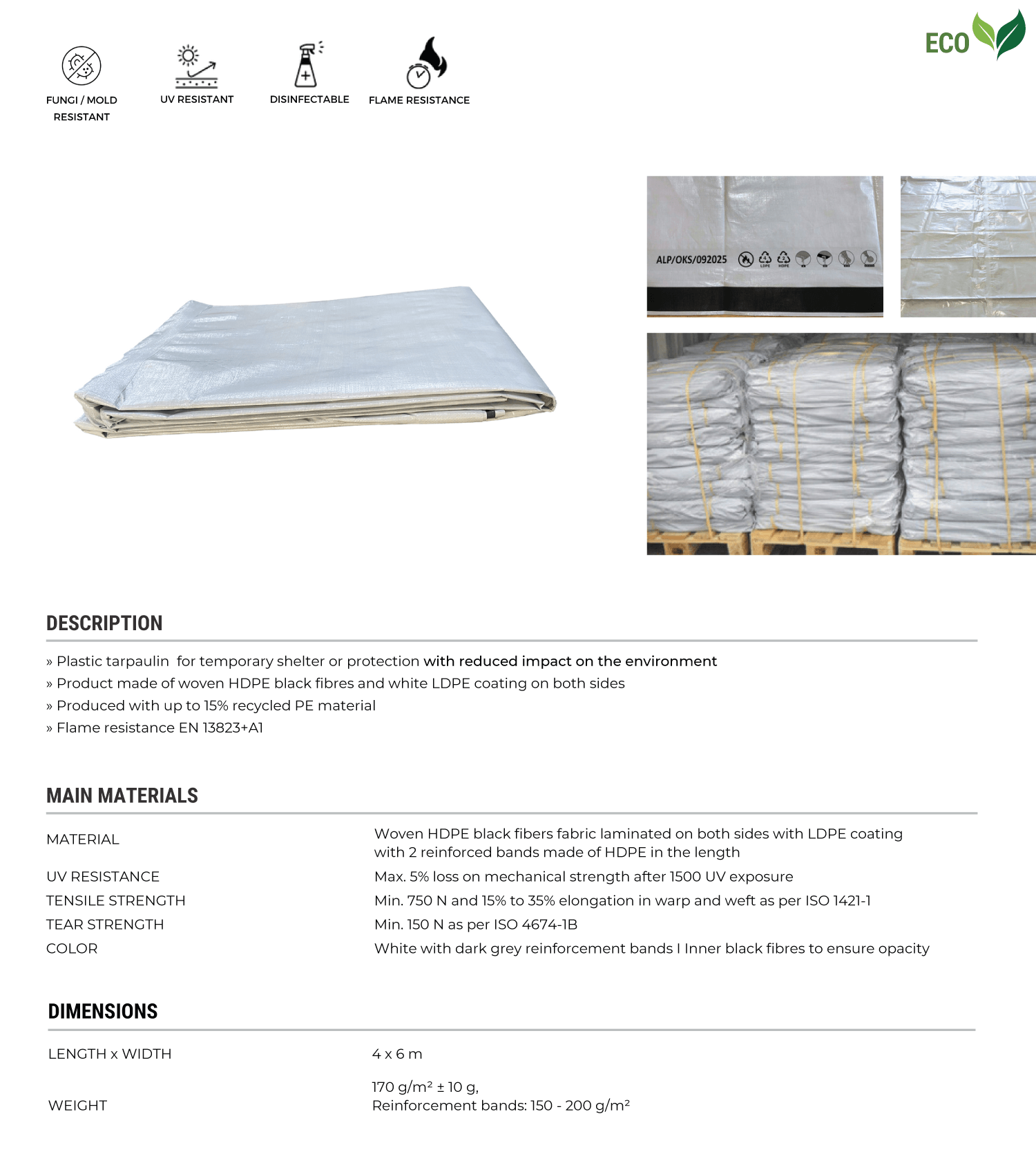 Eco Tarp 4 X 6 M 2 1