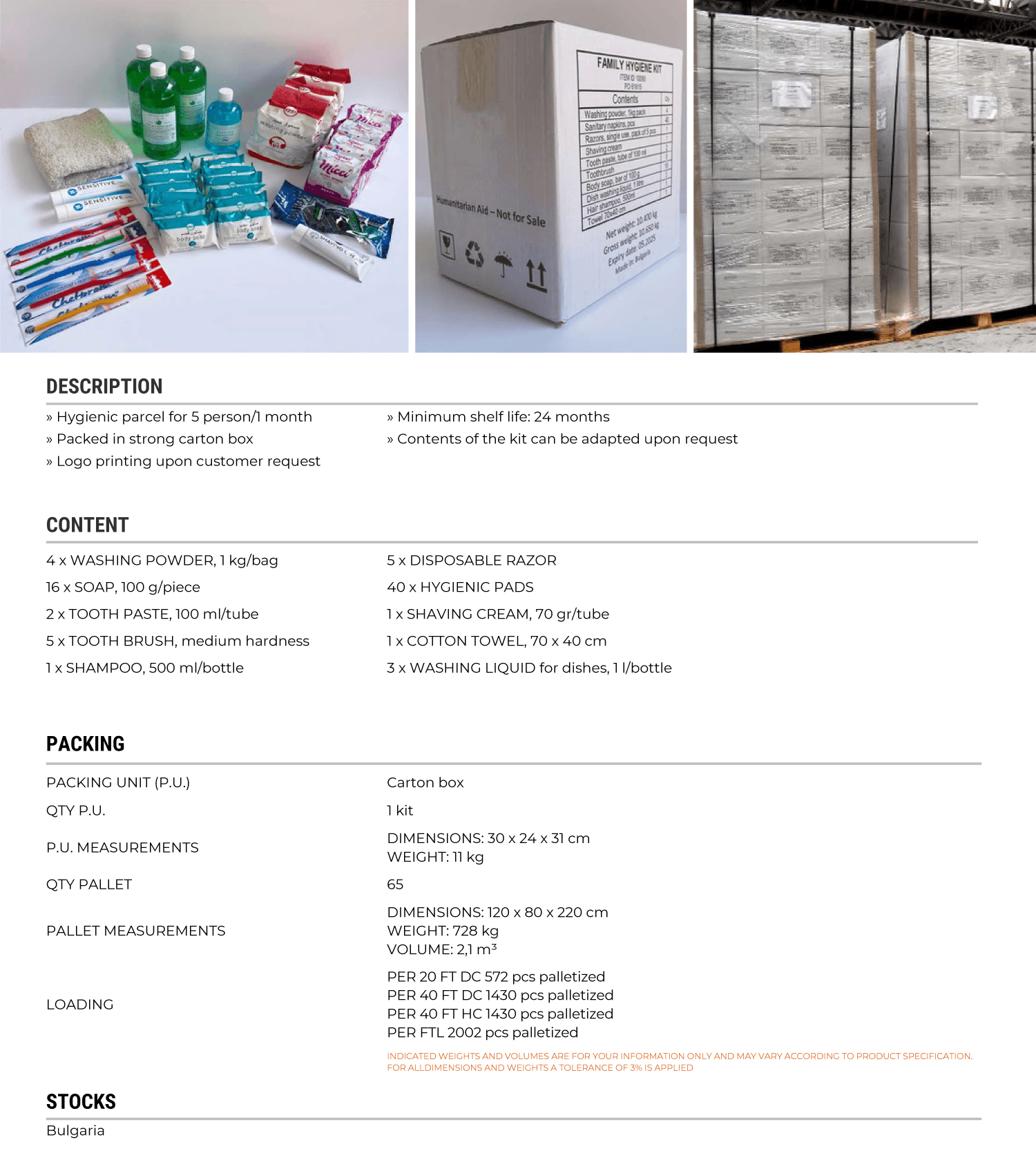 Family Hygiene Kit 5p
