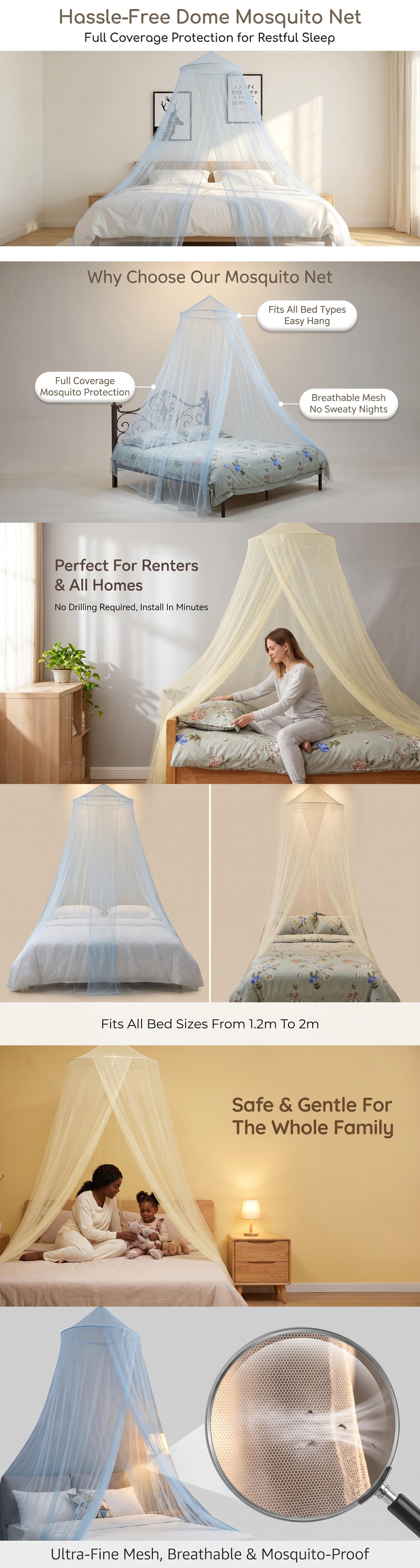 Hassle Free Dome Mosquito Net (8)
