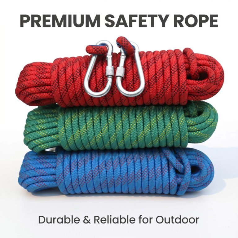 Heavy Duty Climbing Rop With Double Carabiners (1)