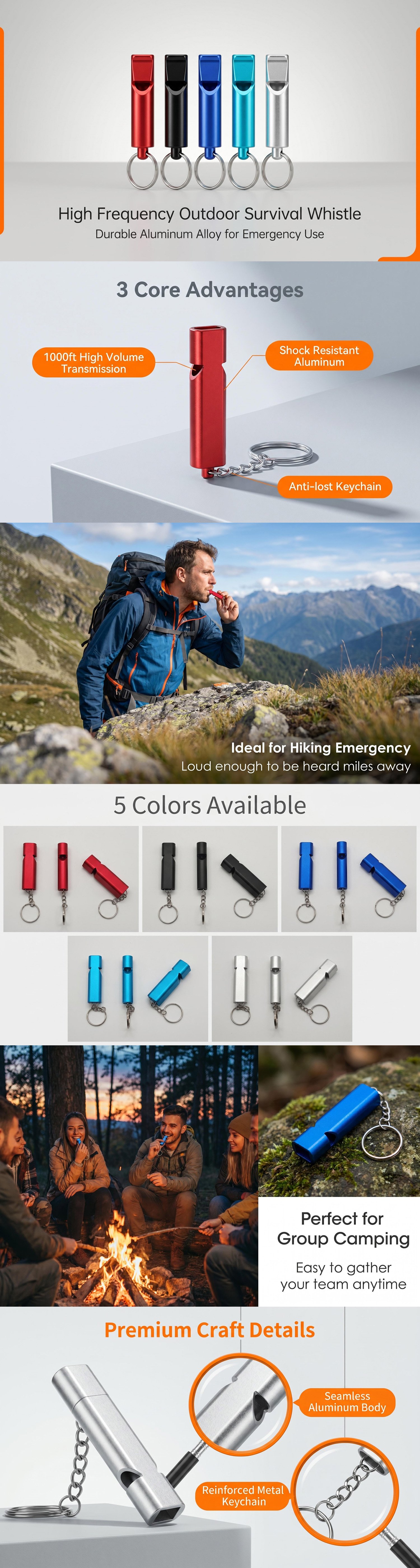 High Frequency Outdoor Survival Whistle (8)