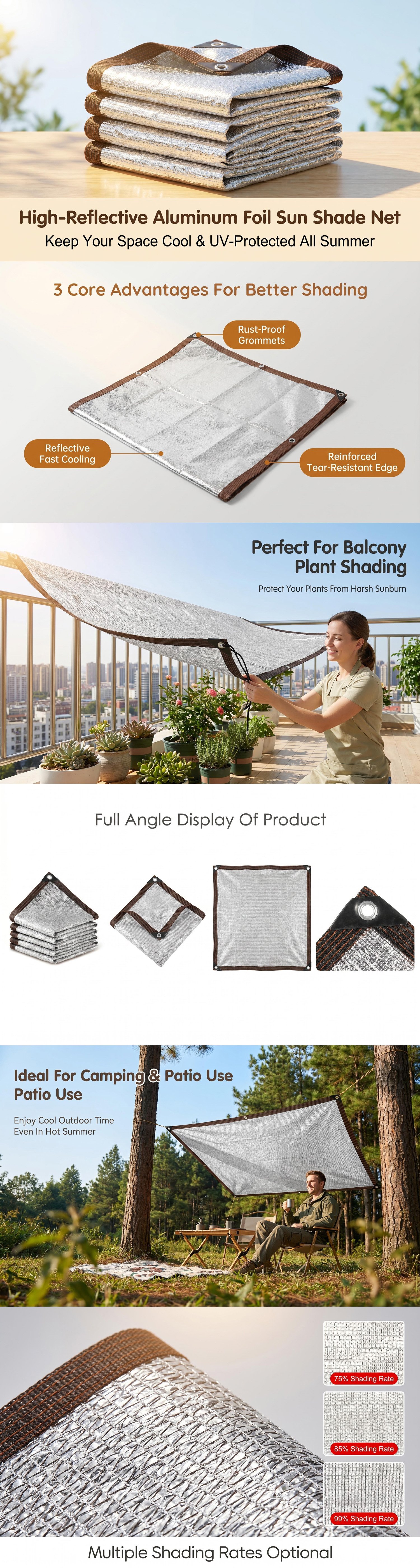 High Reflective Aluminum Foil Sun Shade Net (8)
