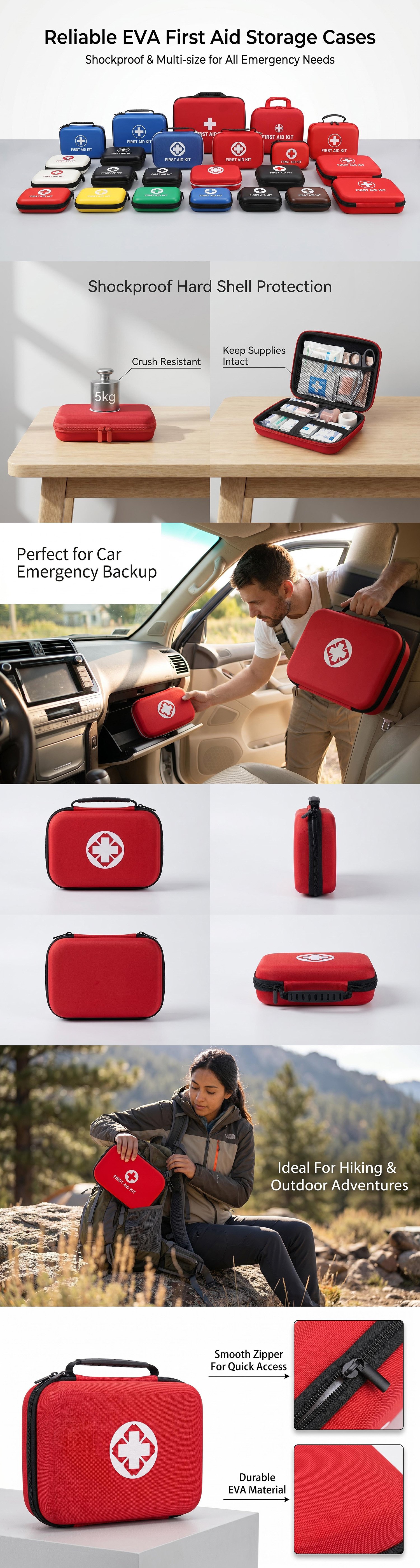 Multi Size Eva First Aid Storage Cases (8)