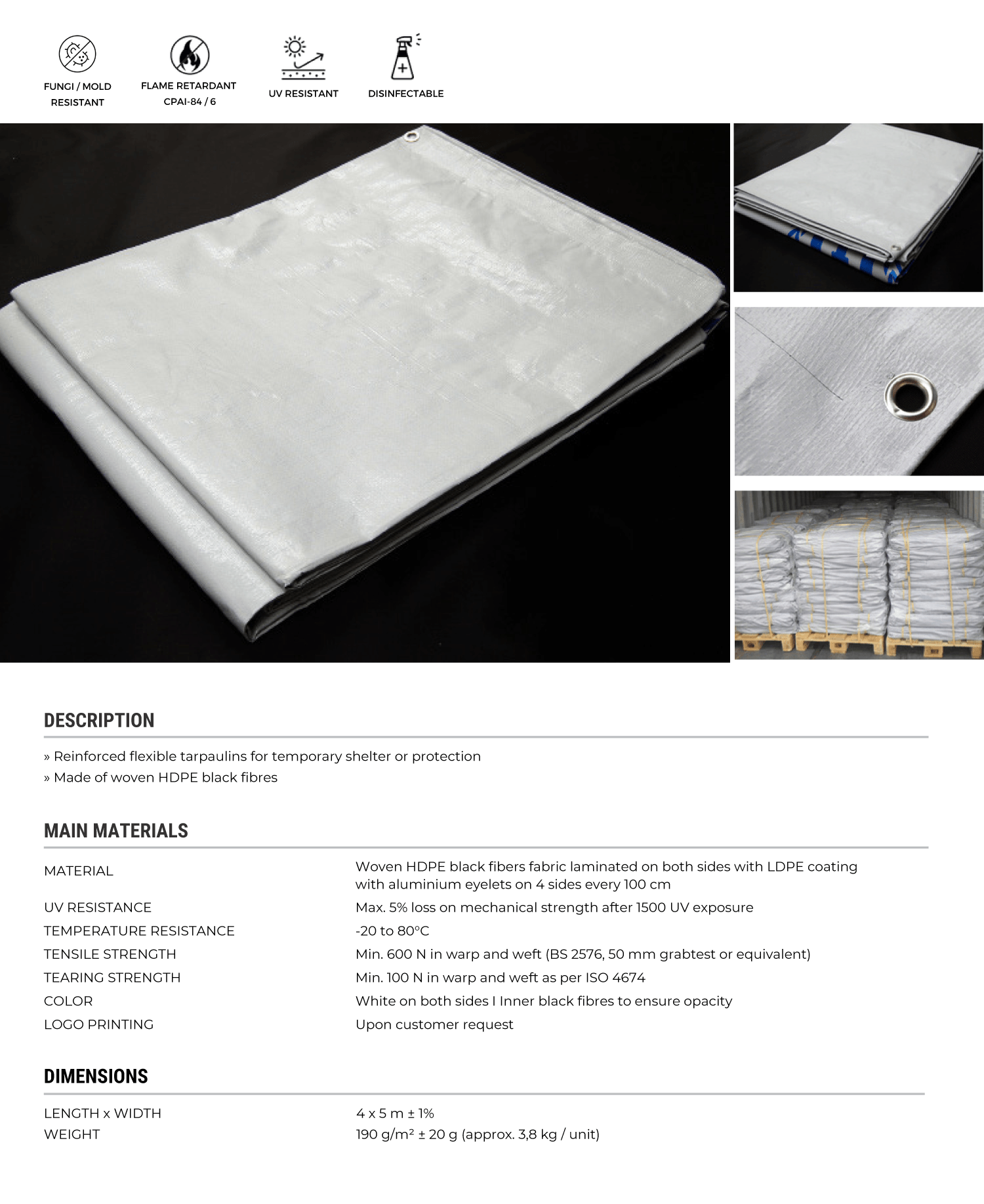 Plastic Sheeting 4 X 5 M 1