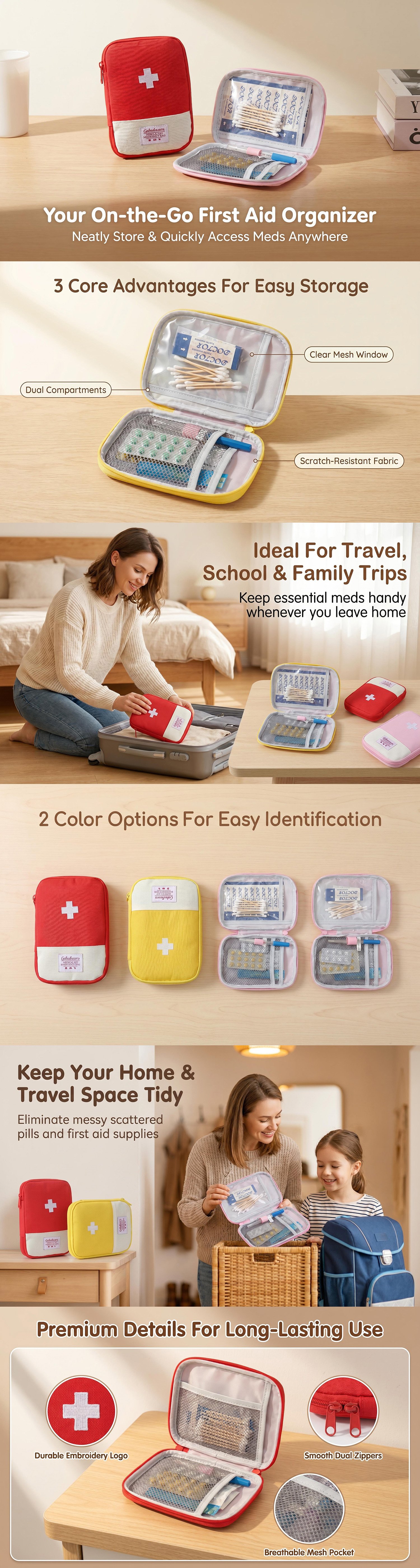 Portable First Aid Medical Bag (8)
