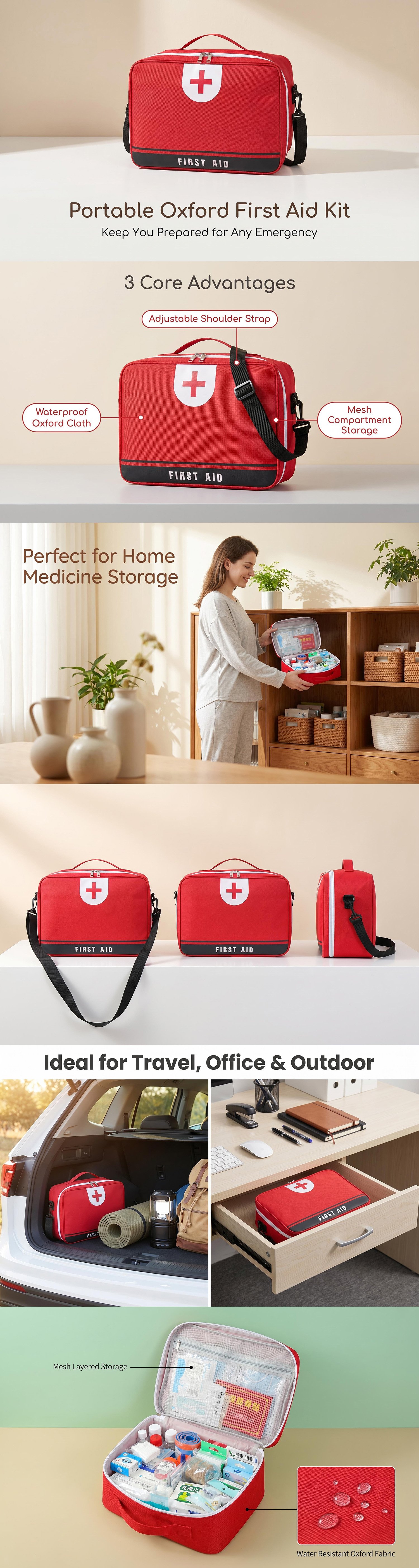 Portable Oxford First Aid Kit (8)