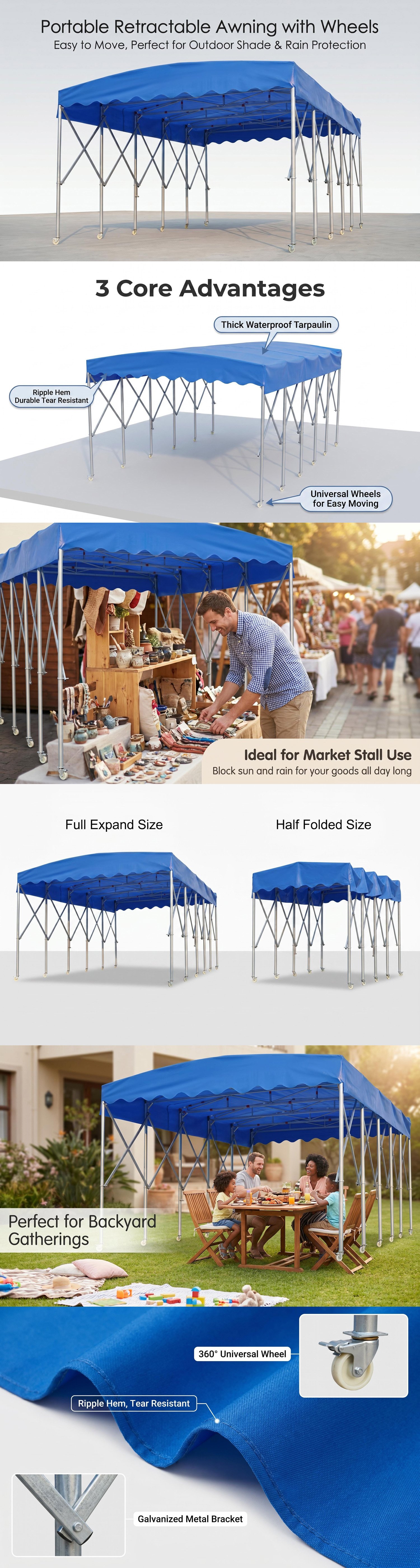 Portable Retractable Awning Wheels (8)