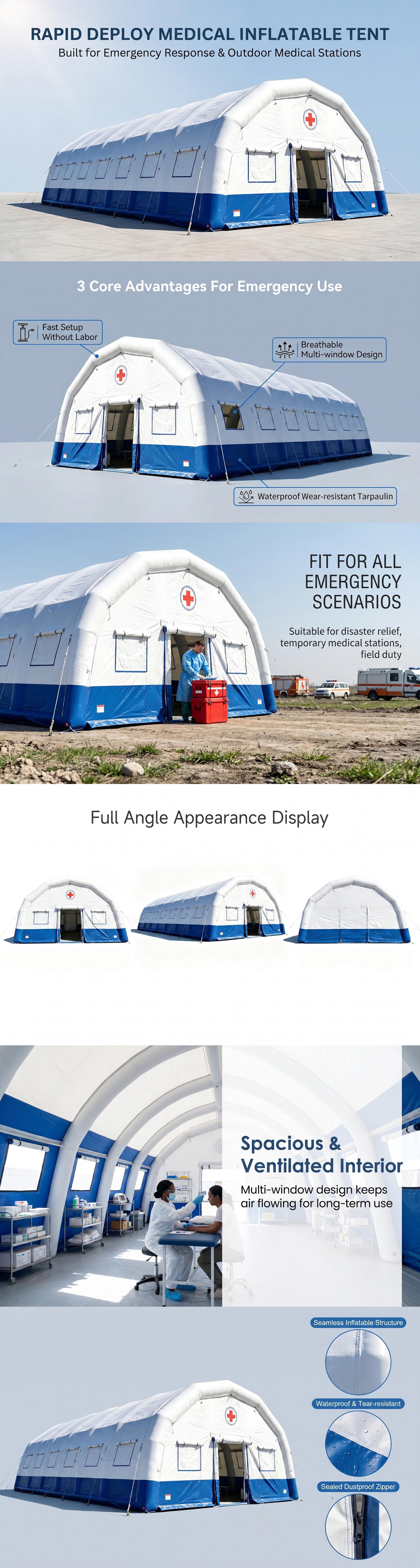 Professional Rapid Deploy Medical Inflatable Tent (8)