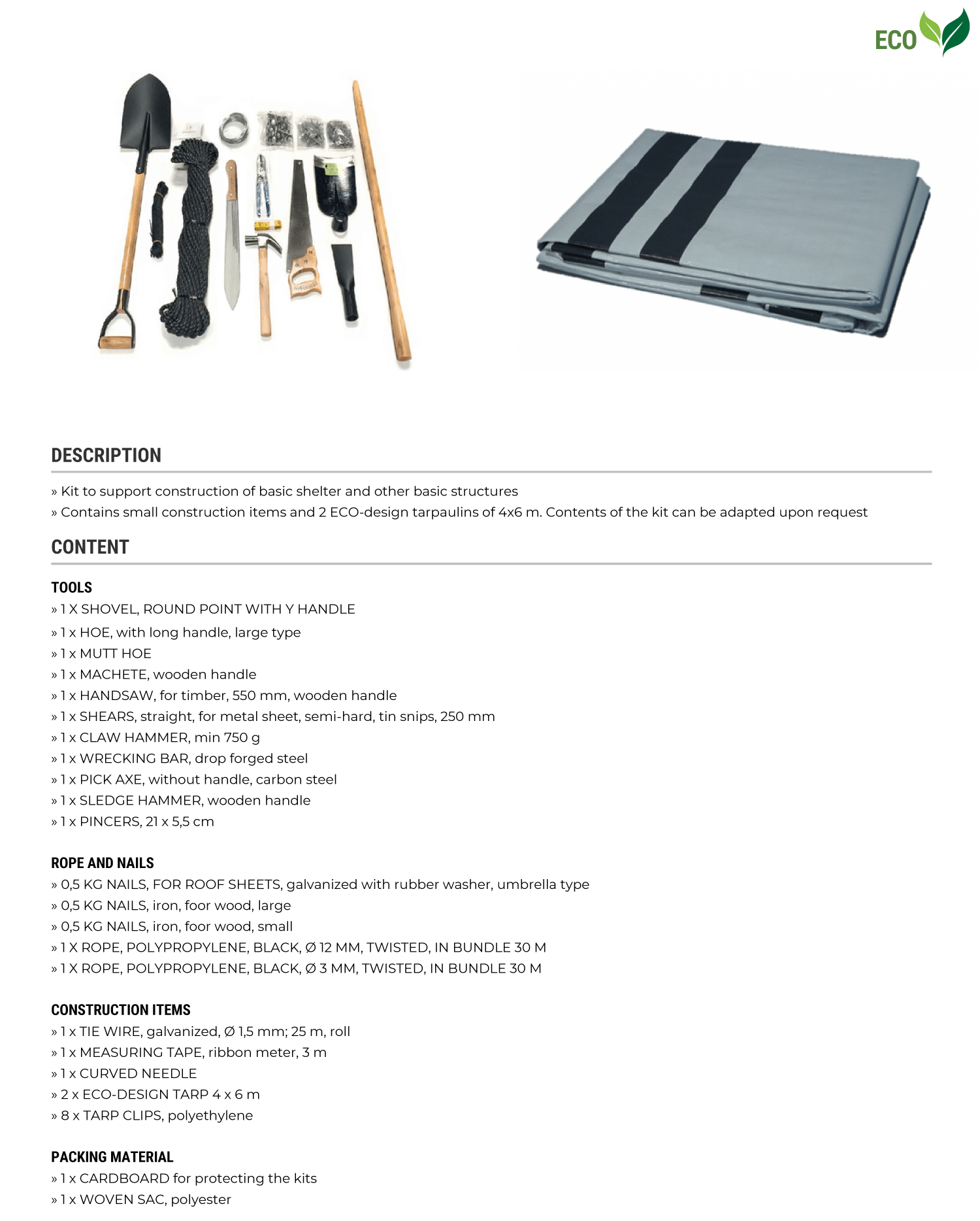 Shelter Repair Kit Eco 2 1