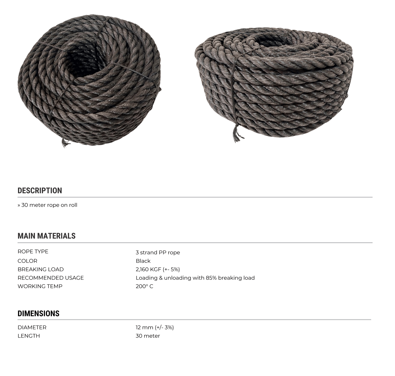 Ts Rope 30m